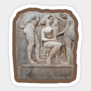 Deity and Dionysus Roman Sebasteion Relief Aphrodisias Sticker